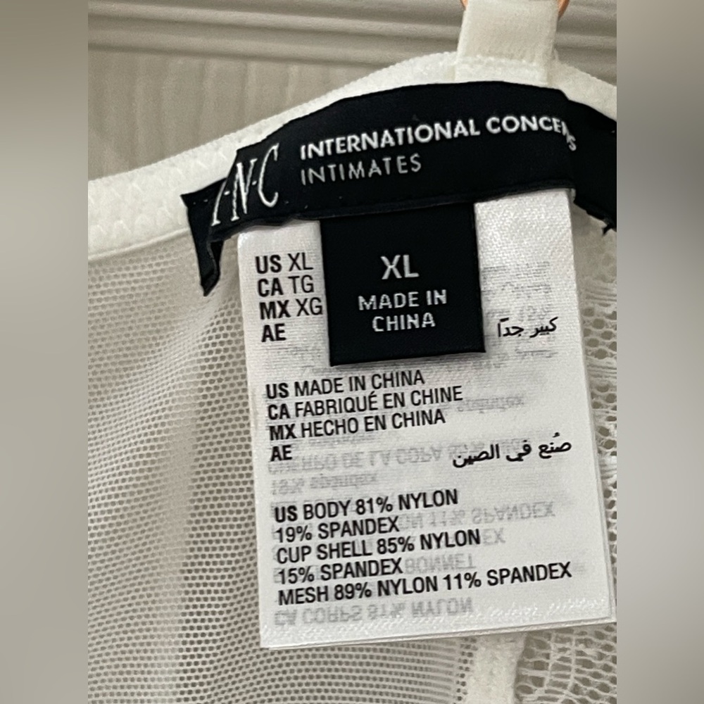 NWT: I.N.C International Concepts Intimates Women's Lace Bustier Lingerie XL - Picture 7 of 10